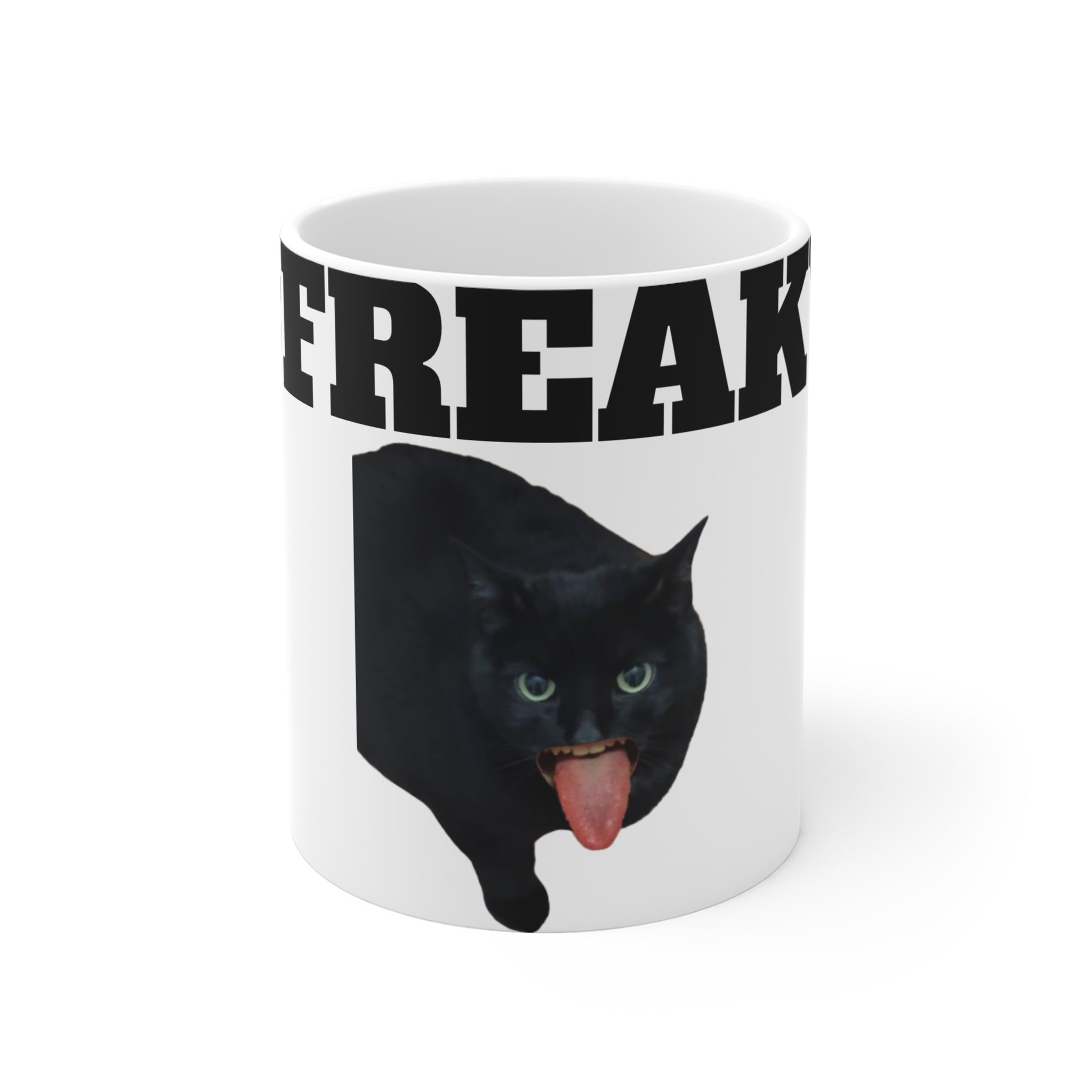 #FREAKY cat mug