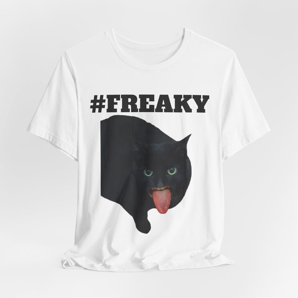#FREAKY Black Cat T-Shirt – Funny TUFF Tee Shirt