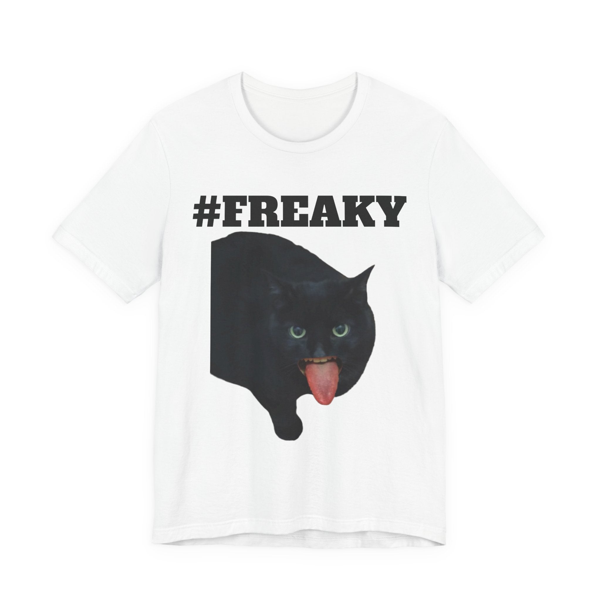 #FREAKY Black Cat T-Shirt – Funny TUFF Tee Shirt