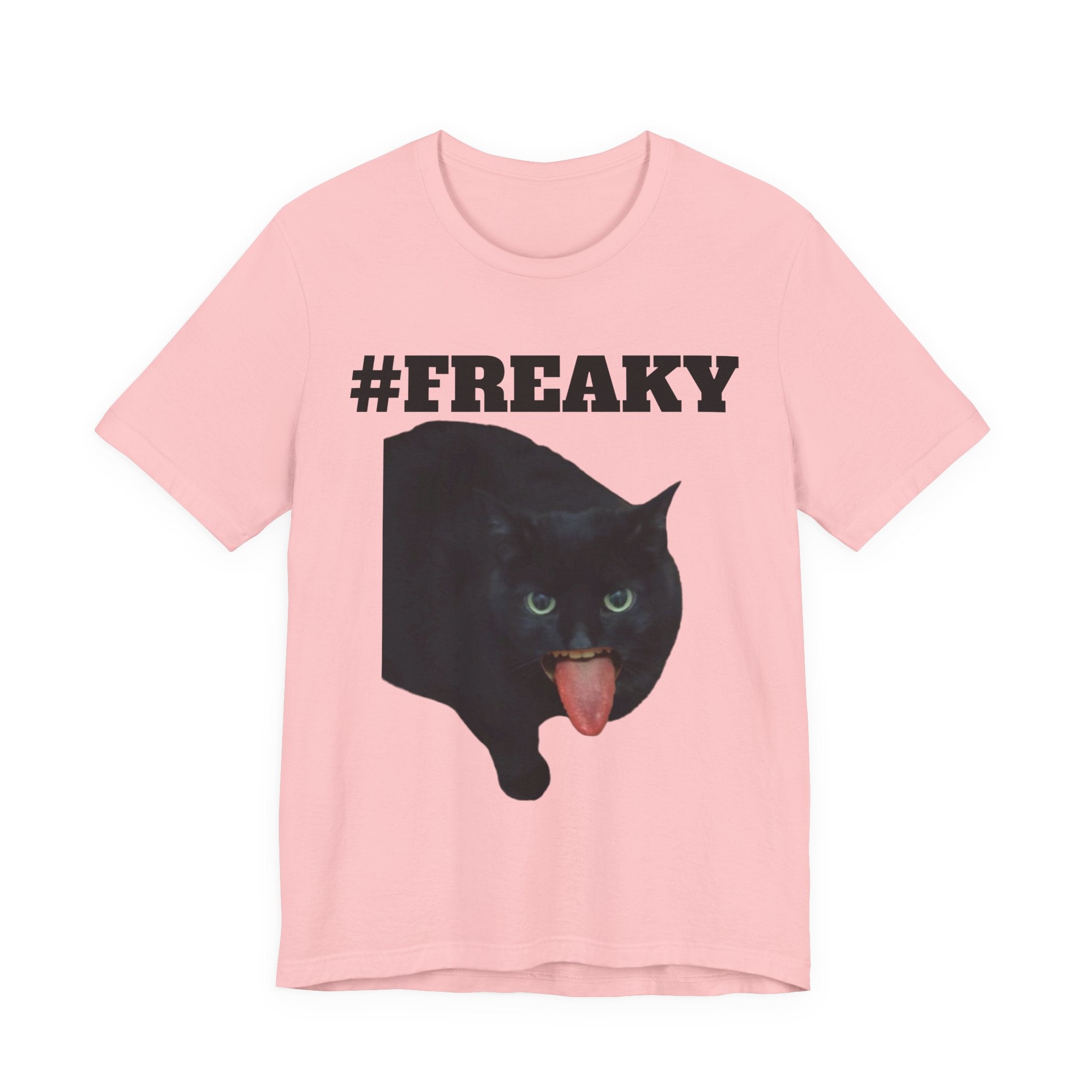 #FREAKY Black Cat T-Shirt – Funny TUFF Tee Shirt