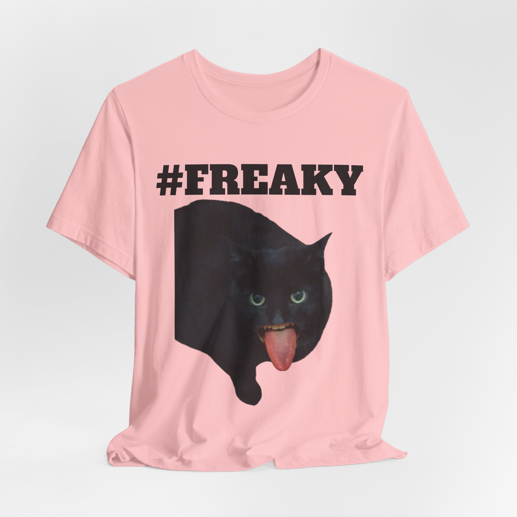 #FREAKY Black Cat T-Shirt – Funny TUFF Tee Shirt