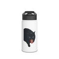 #FREAKY cat Stainless Steel Water Bottle — Cute Gothic Cat Travel Flask