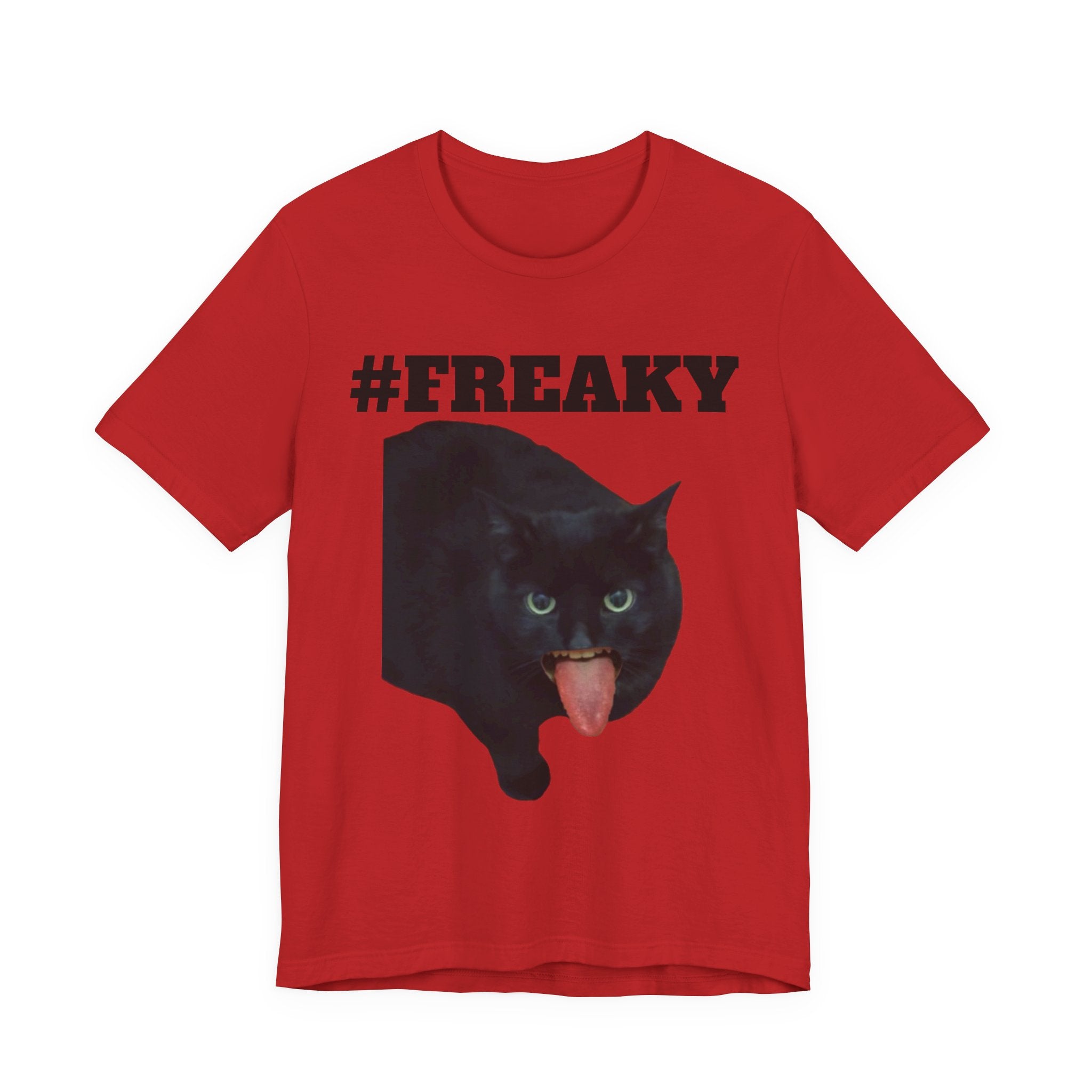 #FREAKY Black Cat T-Shirt – Funny TUFF Tee Shirt